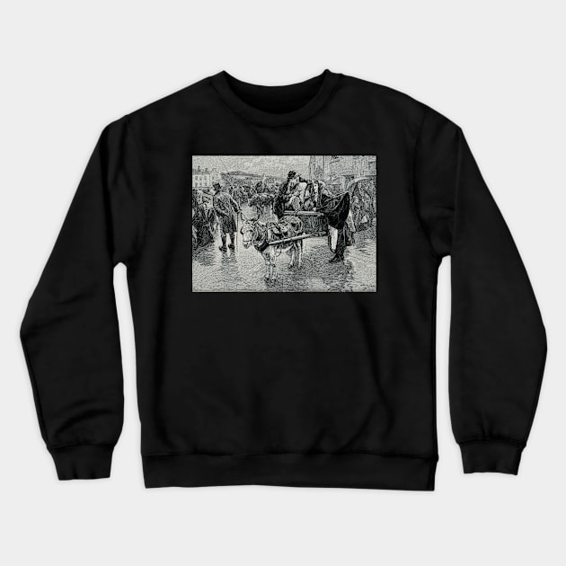 Love laughs at rain after William Small 1891 Crewneck Sweatshirt by artfromthepast